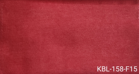 KITA-KBL-158-F15: VẢI BỐ NHUNG MỊN ĐỎ TƯƠI