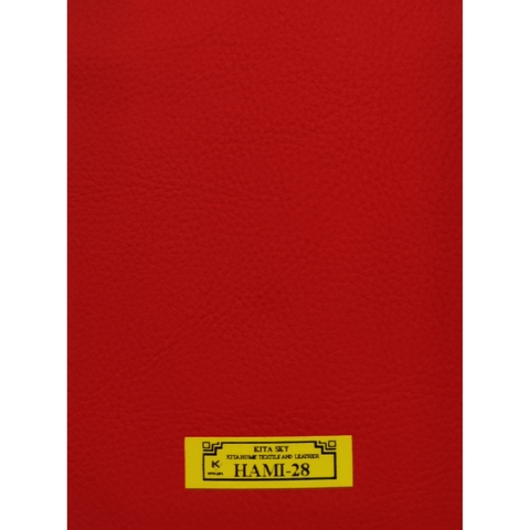 KITA-HAMI-28:-MÀU ĐỎ CAM TƯƠI RED-ORANGE VÂN ĐẾ VẢI