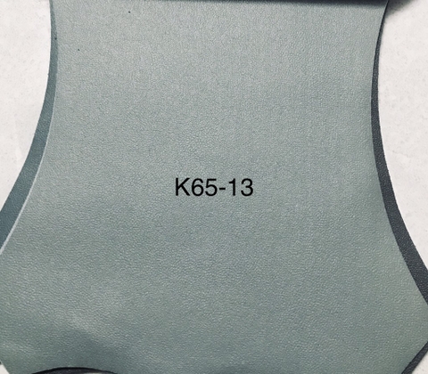 KITA-K65-13:-MÀU XANH BẠC VẢI GIẢ DA VÂN TRƠN