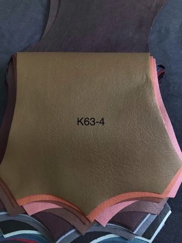 KITA-K63-4:-MÀU ĐẬU PHỘNG VẢI GIẢ DA VÂN XƯỚC