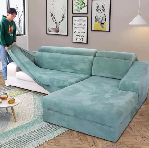 KITA-NL-PIXIE-8:-ÁO TRÙM NHUNG LÔNG -MÀU XANH MINT