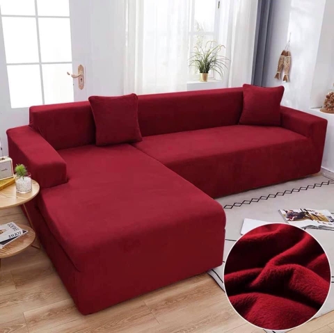 KITA-NL-PIXIE-6:-ÁO TRÙM NHUNG LÔNG -MÀU ĐỎ ĐÔ