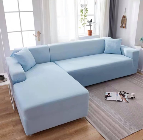 KITA-COT-PIXIE-18:-ÁO TRÙM COTTON TRƠN - MÀU XANH DA TRỜI