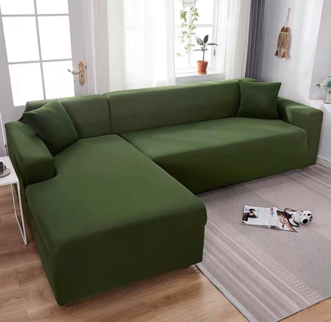 KITA-COT-PIXIE-12:-ÁO TRÙM COTTON TRƠN - MÀU XANH RÊU