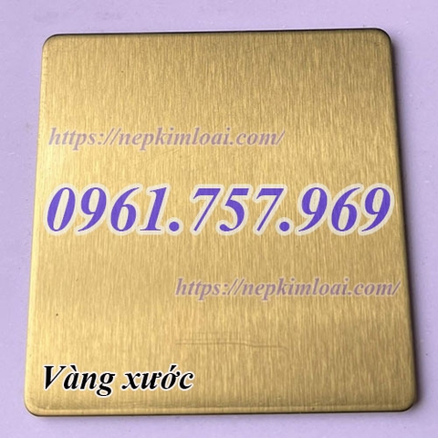 Lập là inox vàng xước