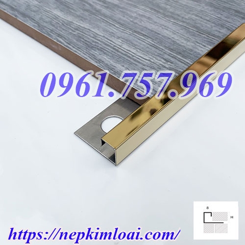 nẹp bo vuông inox 304