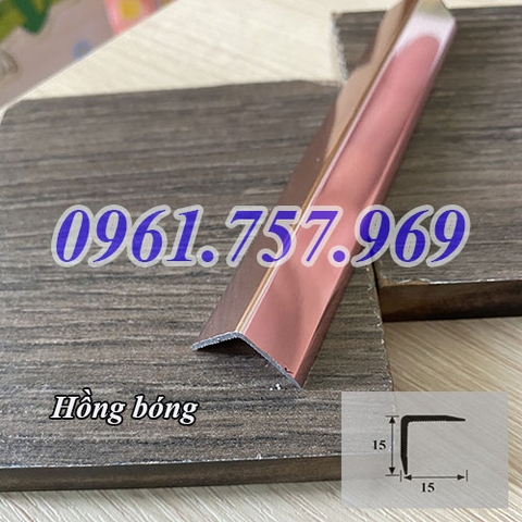 Nẹp chữ v màu hồng