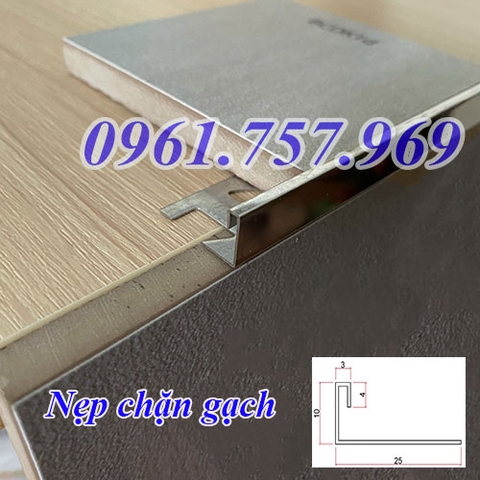 Nẹp inox chặn gạch