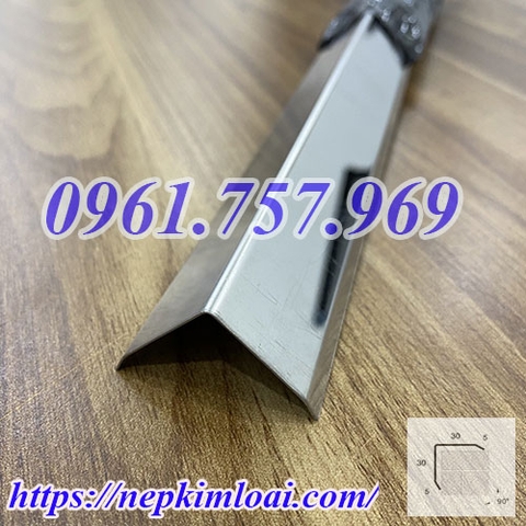 Nẹp V30 inox bóng 304