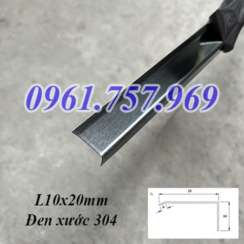 Nẹp L20 đen xước