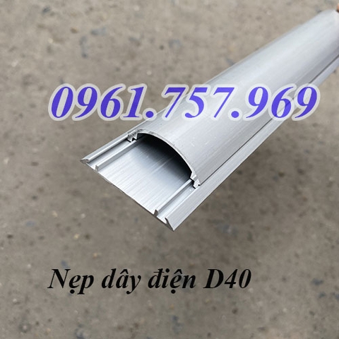nẹp nhôm bán nguyệt d40