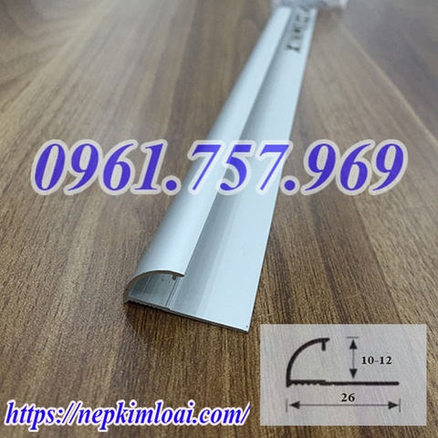 Nẹp nhôm bo tròn