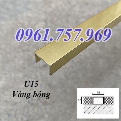 Nẹp nhôm U15