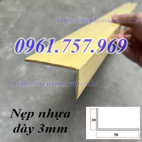 Nẹp nhựa L30x50