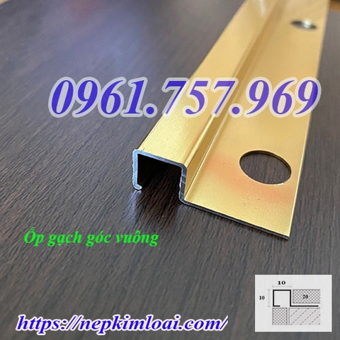 Nẹp nhôm bo góc vuông