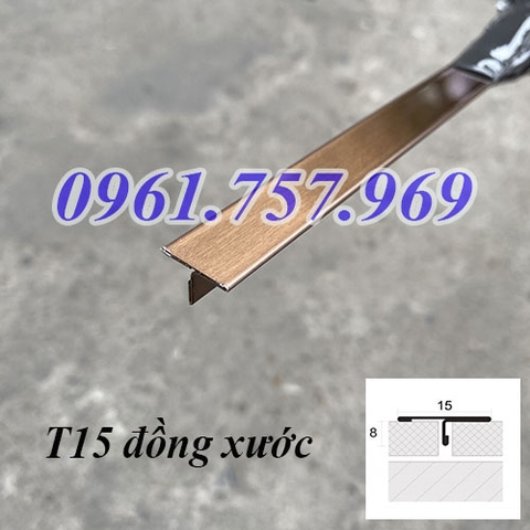 Nẹp T15 đồng xước