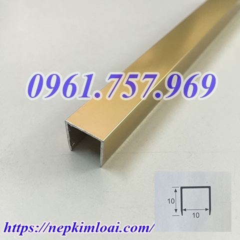Nẹp nhôm U10mm