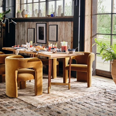 Sculpt Velvet Accent Chair