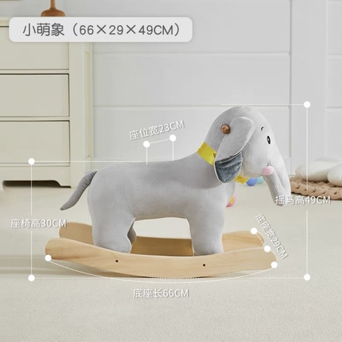 Ghế gỗ bập bênh trẻ em cao cấp | Baby Rocking Chair