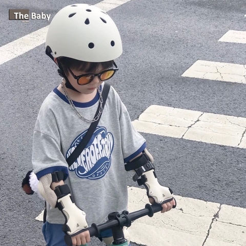 Bộ bảo hộ trẻ em - Mũ bảo hiểm, bảo hộ đầu gối, khuỷu tay cao cấp