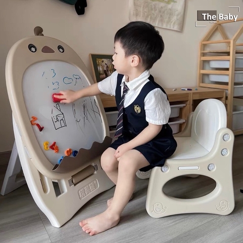 Bộ bàn ghế tập vẽ trẻ em cao cấp | Drawing Table