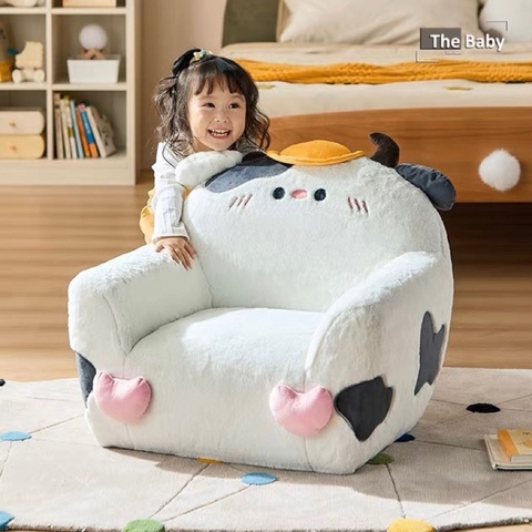 Ghế bò sữa cho trẻ em, lông mềm cao cấp | Dairy Cow Chair