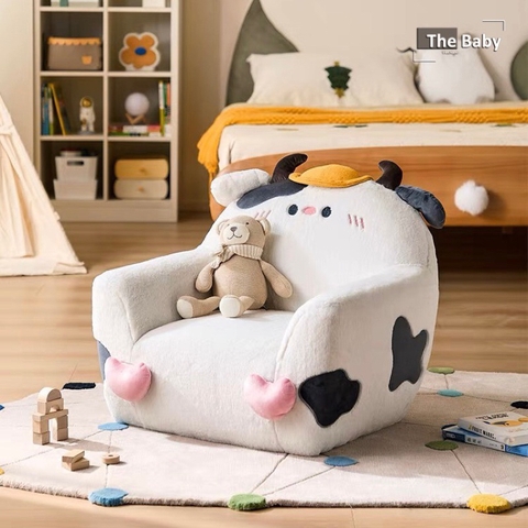 Ghế bò sữa cho trẻ em, lông mềm cao cấp | Dairy Cow Chair