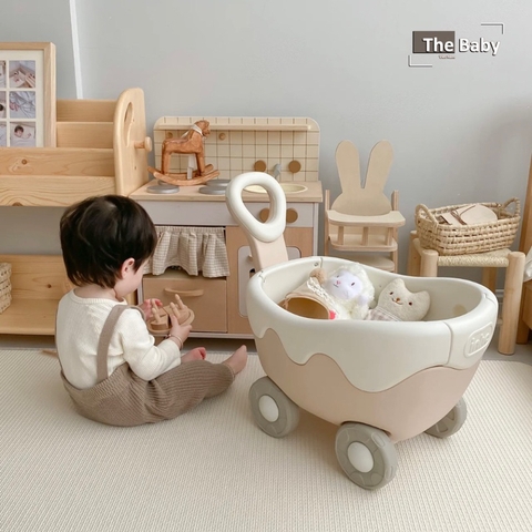 Xe đẩy đồ Cream cho trẻ cao cấp | Cream Troyller