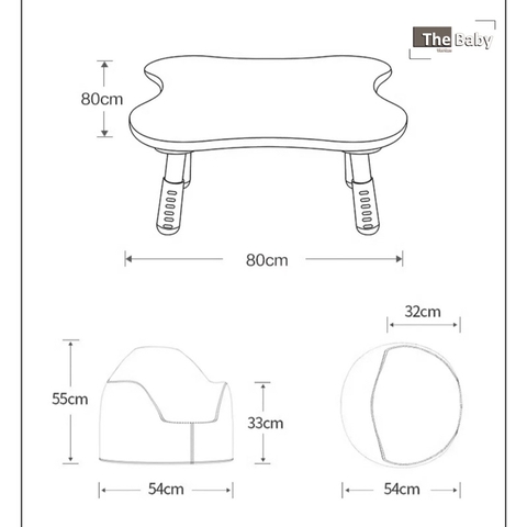 Bộ bàn ghế BEIE trẻ em nhập khẩu cao cấp / Korean Chair