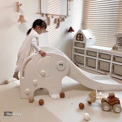 Cầu trượt chú voi cho trẻ cao cấp || Elephant Slide