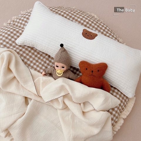 Gối dài Bear trẻ em cao cấp / Bear Pillow