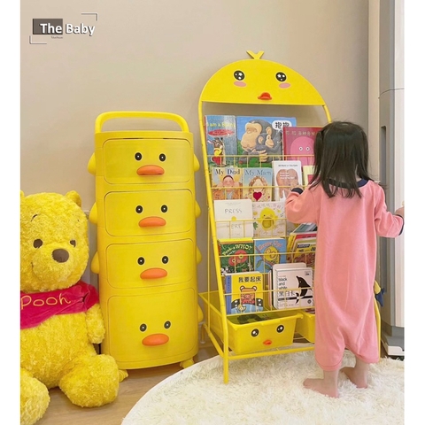 Kệ sách Vịt vàng nhập khẩu cao cấp / Yellow Duck Bookshelf