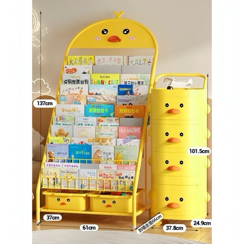 Kệ sách Vịt vàng nhập khẩu cao cấp / Yellow Duck Bookshelf