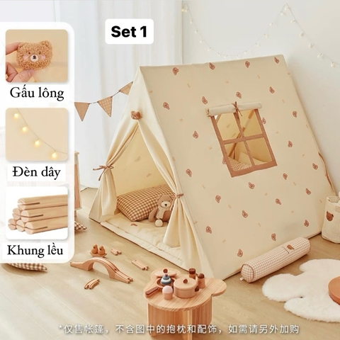 Bộ lều Belle trẻ em nhập khẩu cao cấp / Belle Tent