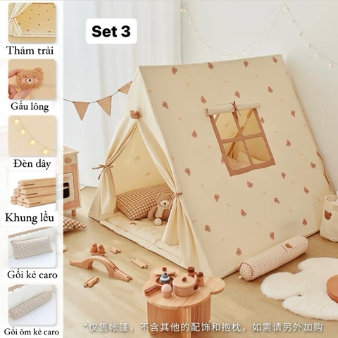 Bộ lều Belle trẻ em nhập khẩu cao cấp / Belle Tent