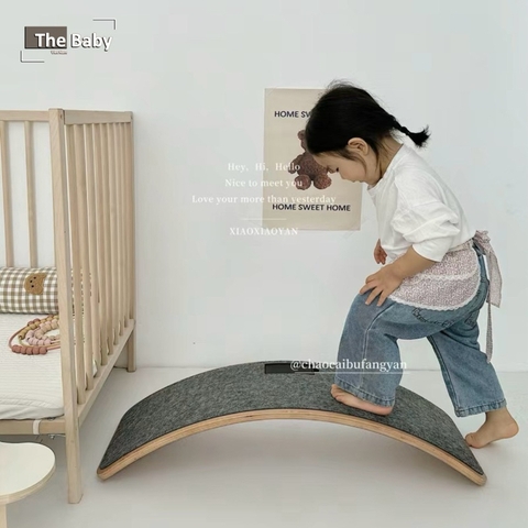 Bộ kệ gỗ bập bênh INO trẻ em nhập khẩu cao cấp