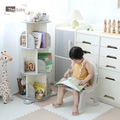 Kệ sách xoay 360 độ trẻ em nhập khẩu cao cấp / Hobby Bookshelf