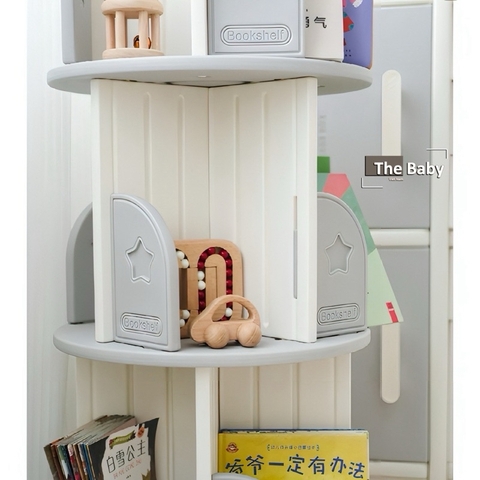 Kệ sách xoay 360 độ trẻ em nhập khẩu cao cấp / Hobby Bookshelf