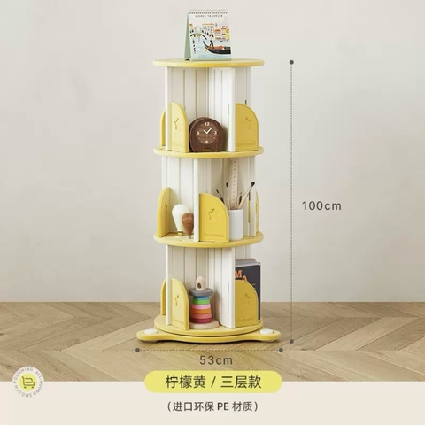 Kệ sách xoay 360 độ trẻ em nhập khẩu cao cấp / Hobby Bookshelf