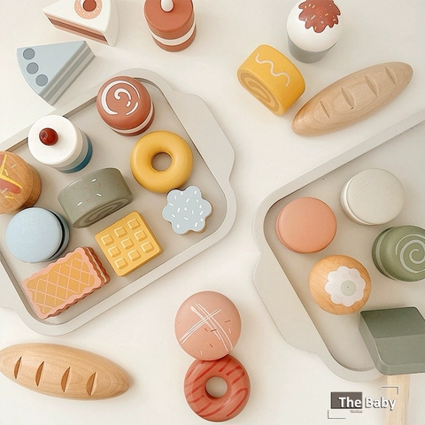 Bộ đồ chơi gỗ NunuKid trẻ em nhập khẩu cao cấp / NunuKid Food Toys