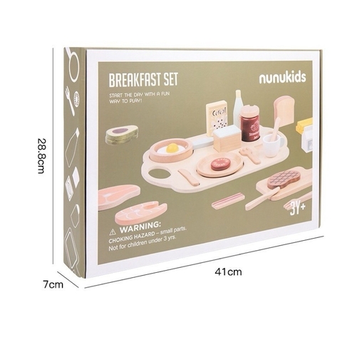 Bộ đồ chơi gỗ NunuKid trẻ em nhập khẩu cao cấp / NunuKid Food Toys