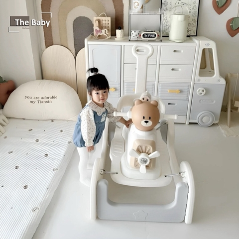 Bộ xe Bear trẻ em đa chức năng cao cấp / Bear Car