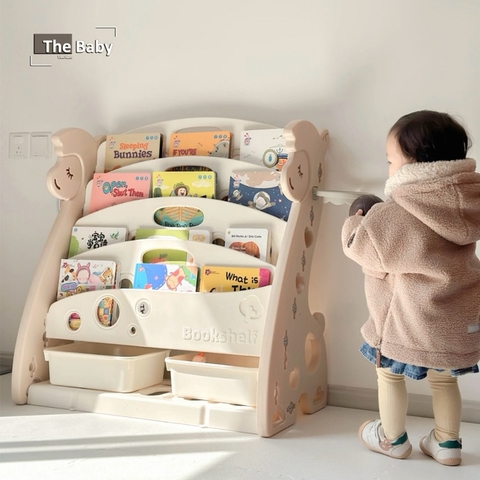 Kệ sách Giraffe trẻ em nhập khẩu cao cấp / Giraffe Bookshelf
