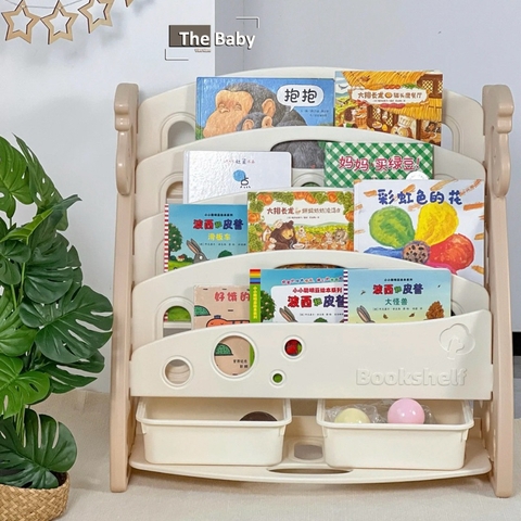 Kệ sách Giraffe trẻ em nhập khẩu cao cấp / Giraffe Bookshelf