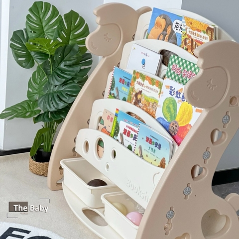 Kệ sách Giraffe trẻ em nhập khẩu cao cấp / Giraffe Bookshelf