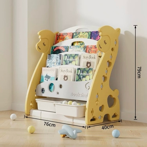 Kệ sách Giraffe trẻ em nhập khẩu cao cấp / Giraffe Bookshelf