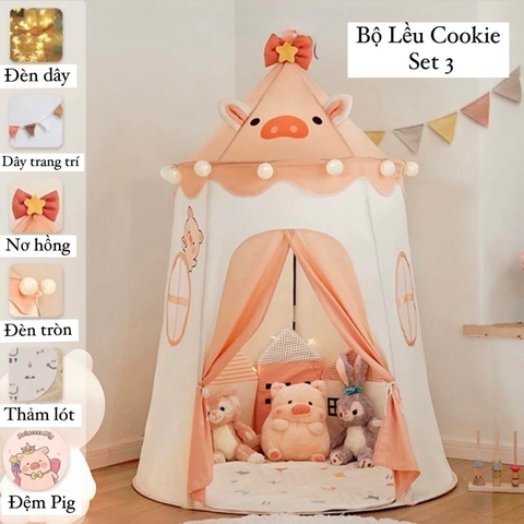 Bộ lều Cookie trẻ em nhập khẩu cao cấp / Cookie Tent