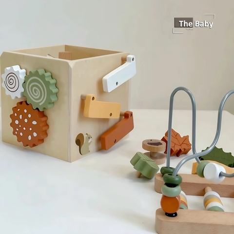 Hộp đồ chơi gỗ trẻ em nhập khẩu cao cấp / Mamimami Toys