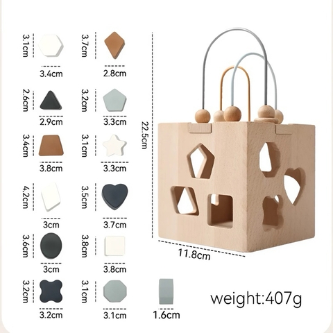 Hộp đồ chơi gỗ trẻ em nhập khẩu cao cấp / Mamimami Toys