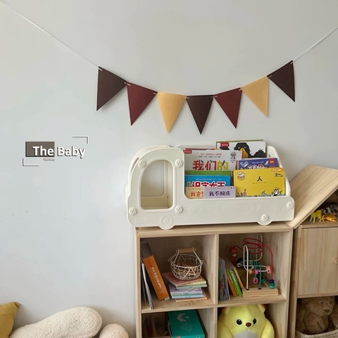 Kệ sách Bus mini trẻ em nhập khẩu cao cấp / Bus mini Bookshelf